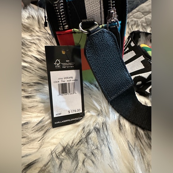 NWT- Karl Lagerfeld - Paris Maybelle Crossbody With Pouch - Picture 3 of 8